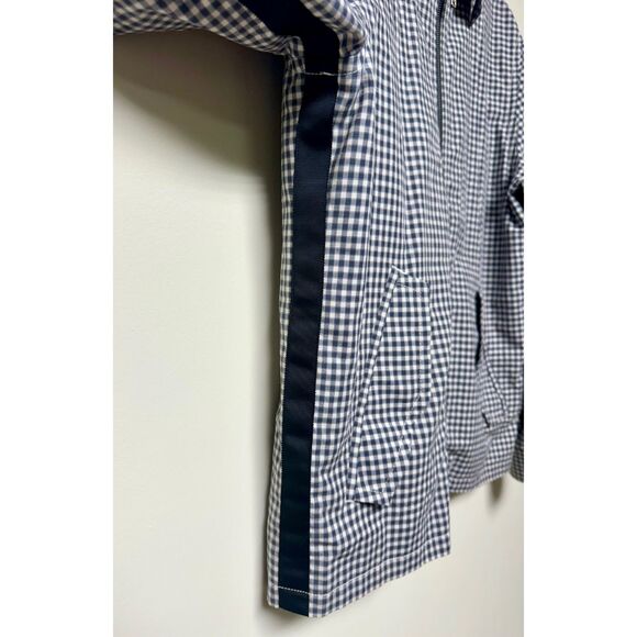 MARC BY MARC JACOBS Black/Ivory Linen Blend Zip Front Jacket, Sz L - Picture 5 of 13